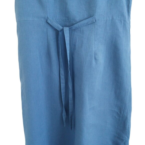 April Cornell Seaside Porch Dress Royal Blue New With Tags Size Large Sleeveless - Picture 10 of 12